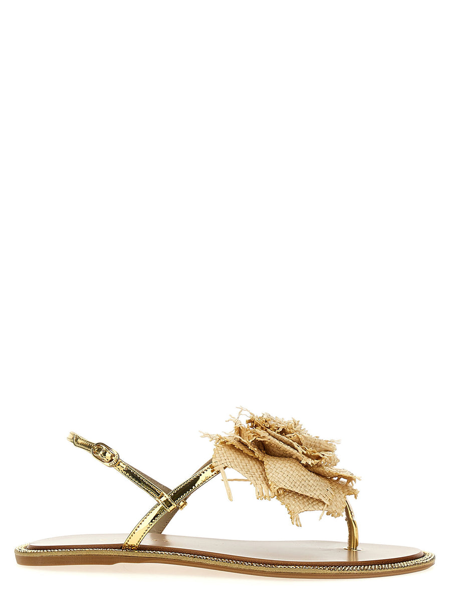 Le Silla Rose Sandal — Gold