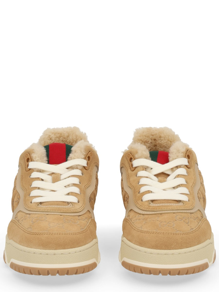 Sneakers Re-Web Brown Calfskin Trainers