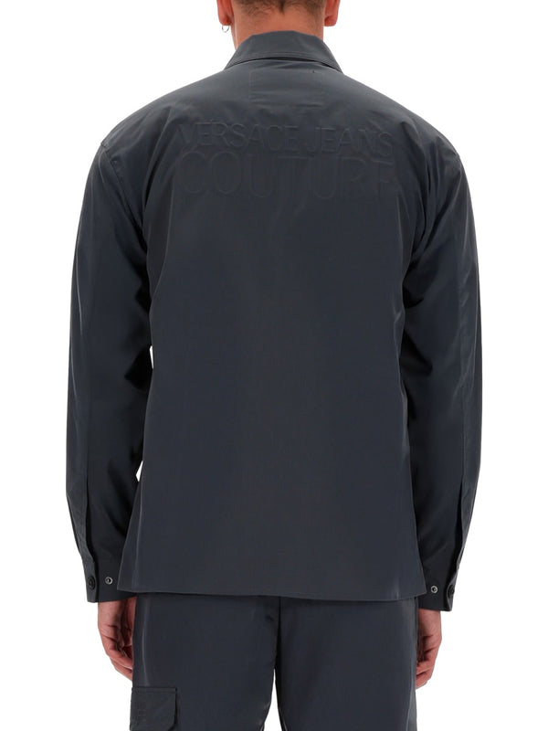 Zippered Shirt Grey Polyester