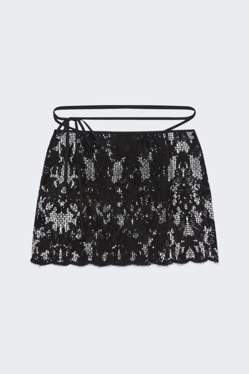 Givenchy Lace Skirt_black Black Clothing