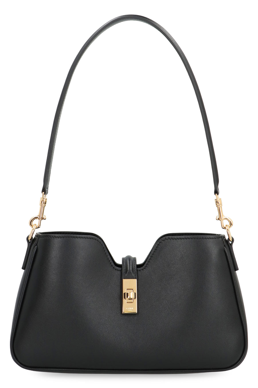 Camille 16 Leather Shoulder Bag Black Lamb Handbags