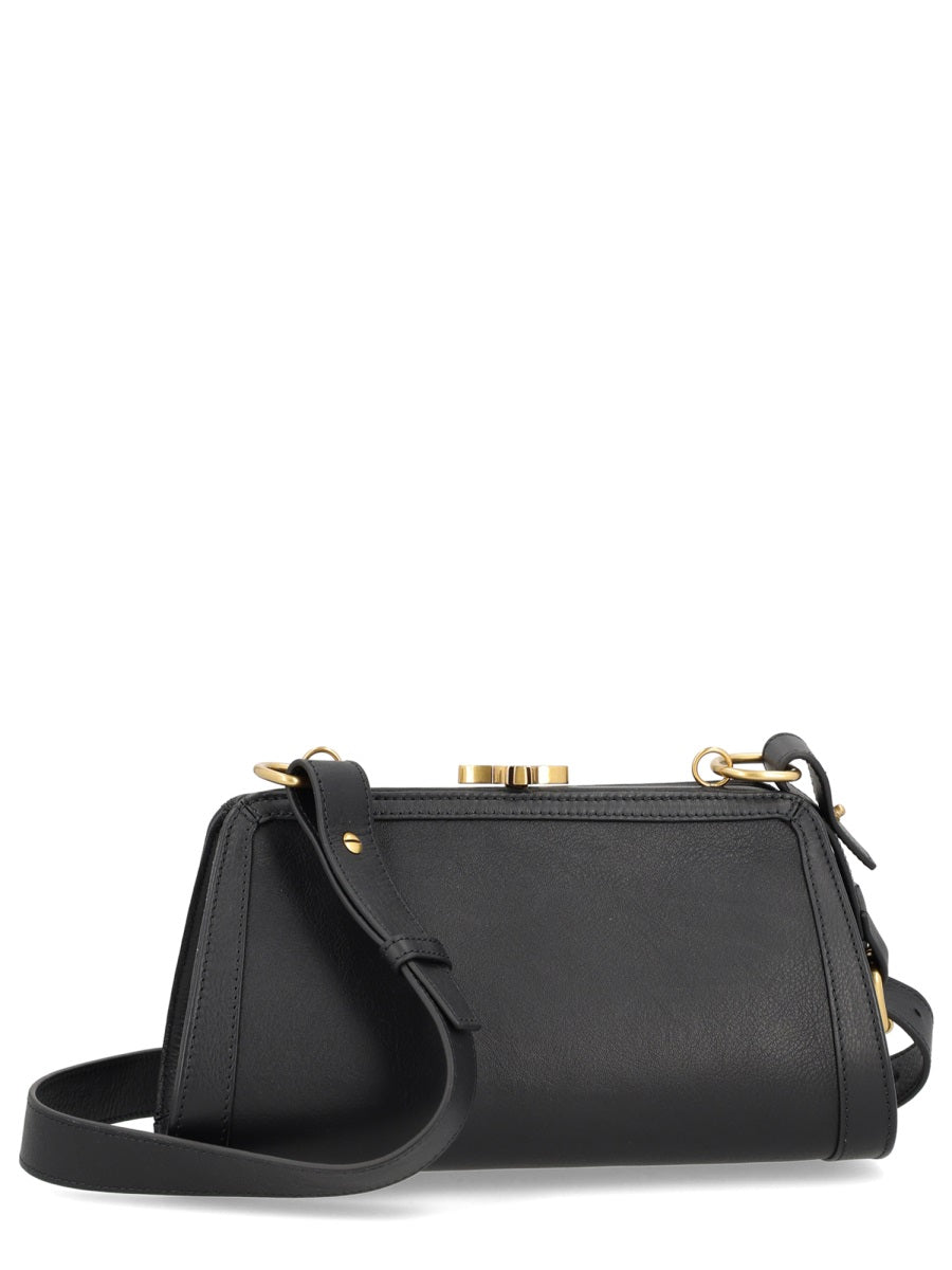Ascot Bag Black Cow Leather Shoulder