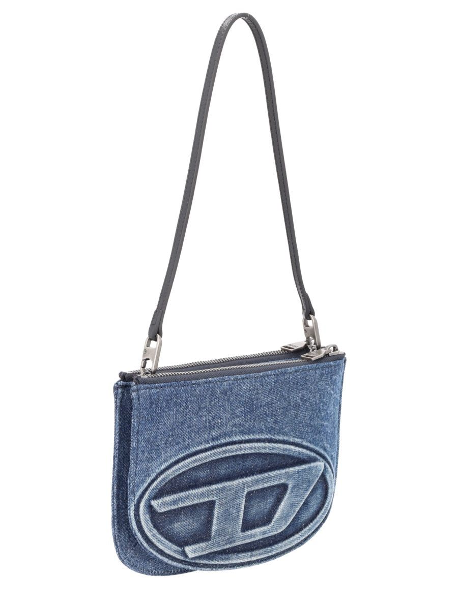 1dr Twin Bag Denim Cotton Cow Leather Shoulder