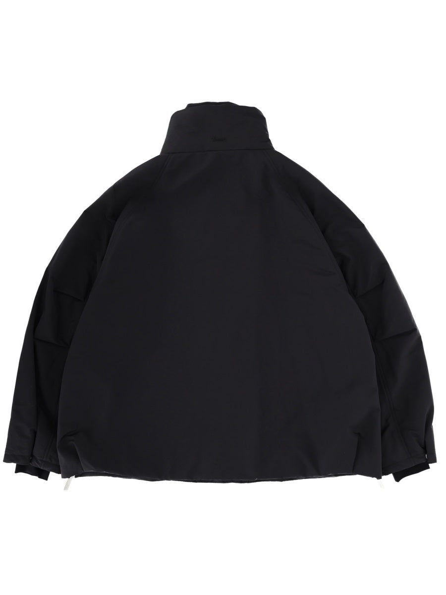 Jacket With Zip Black Polyester Trench & Raincoats