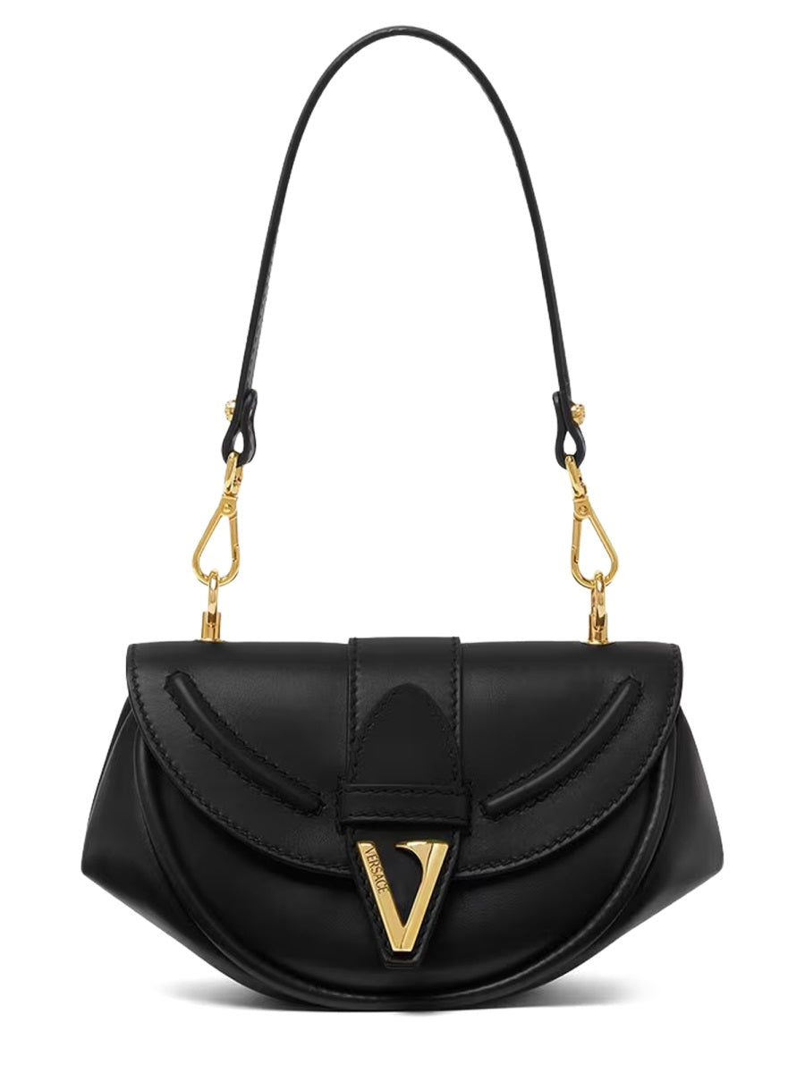 Virtus Bag Black Calf Leather Shoulder