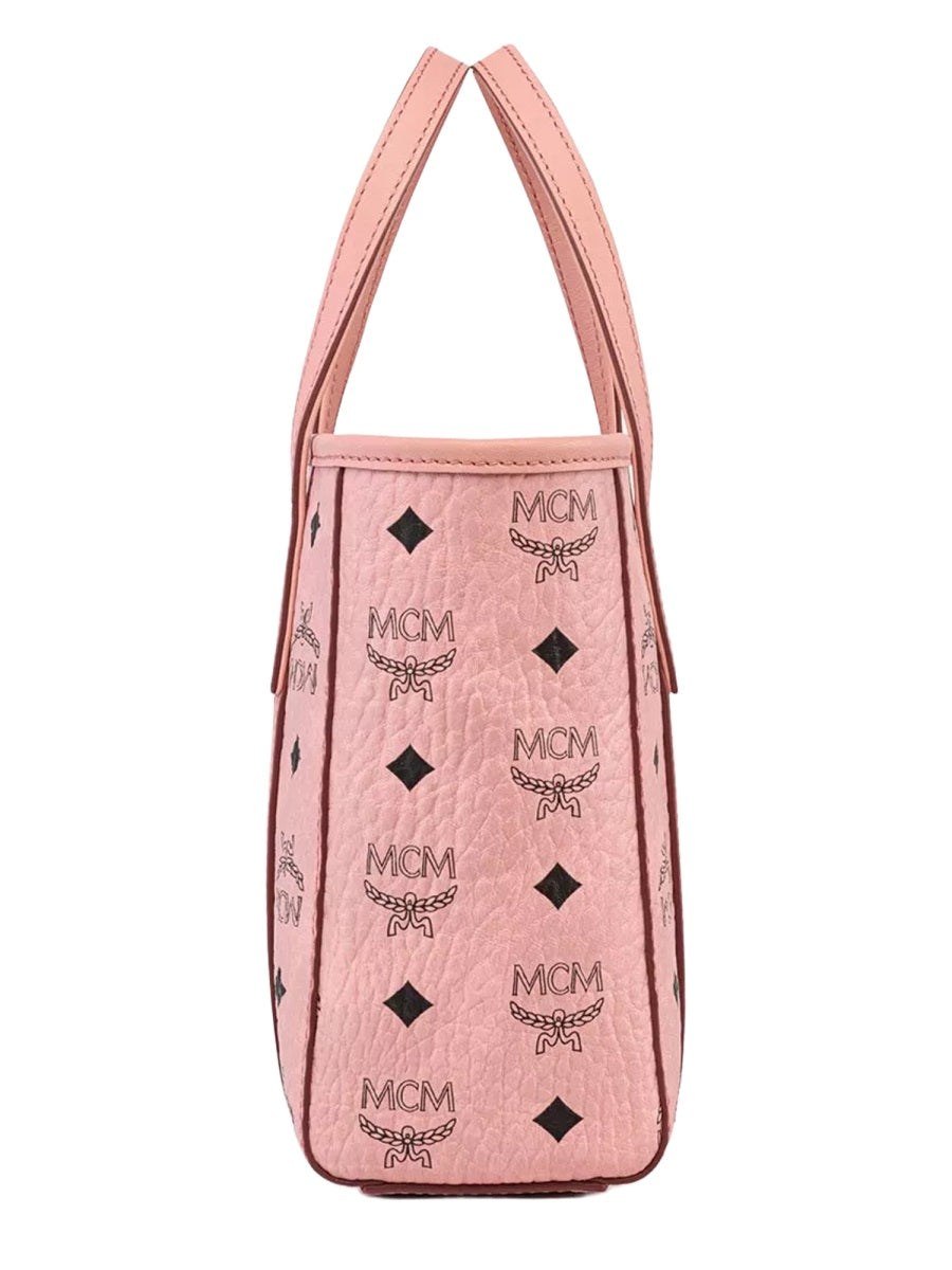 Toni Top-Zip Bag Pink Polyurethane Handbags