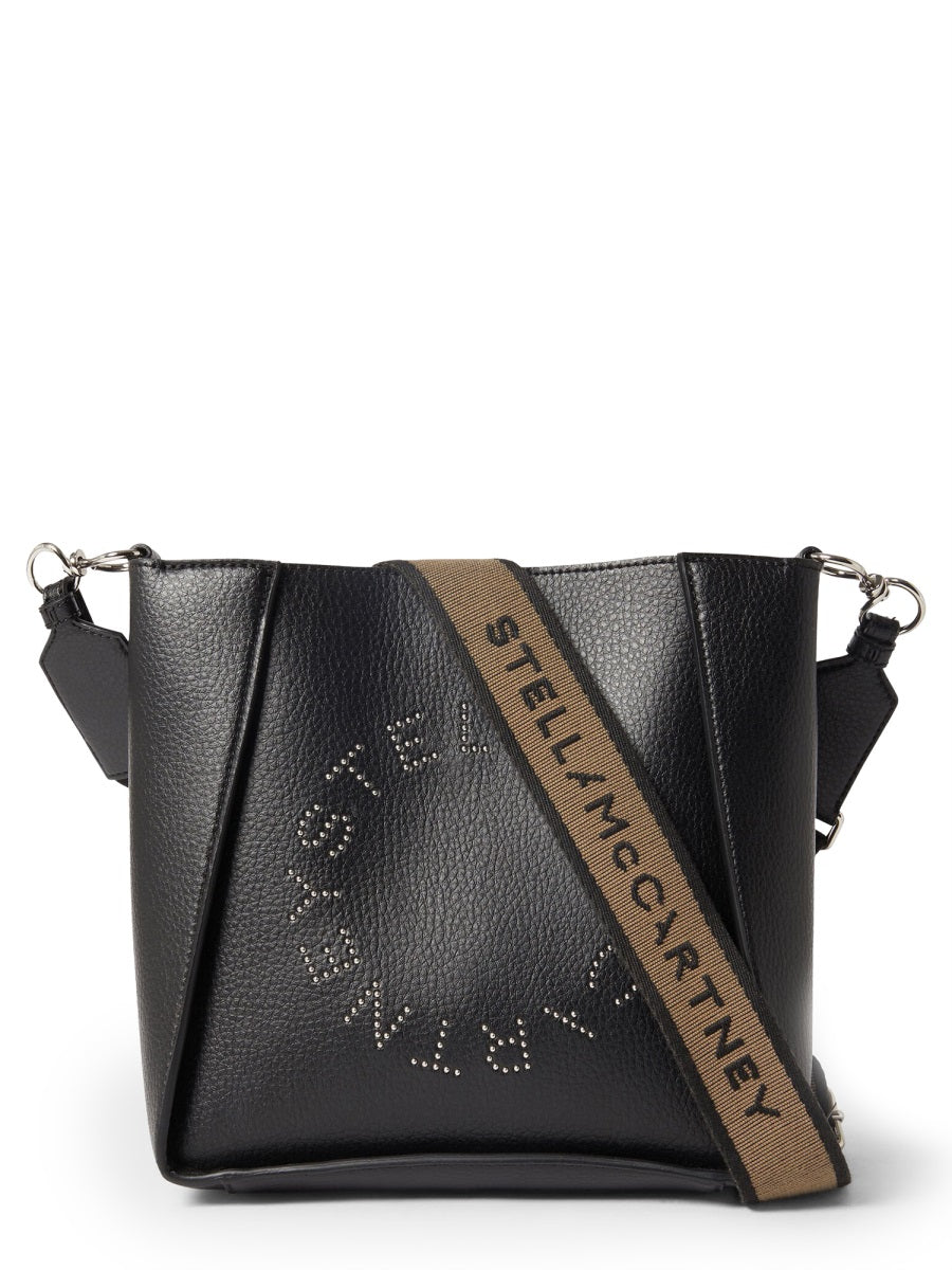 Bag With Logo Black Polyamide Shoulder