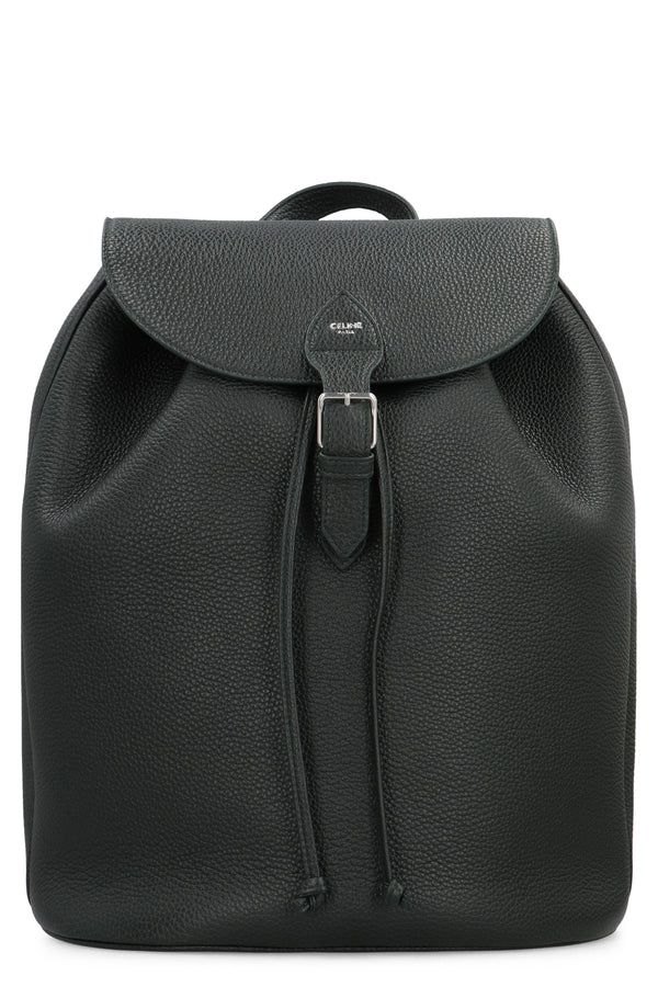Large Leather Backpack Black Calf Backpacks