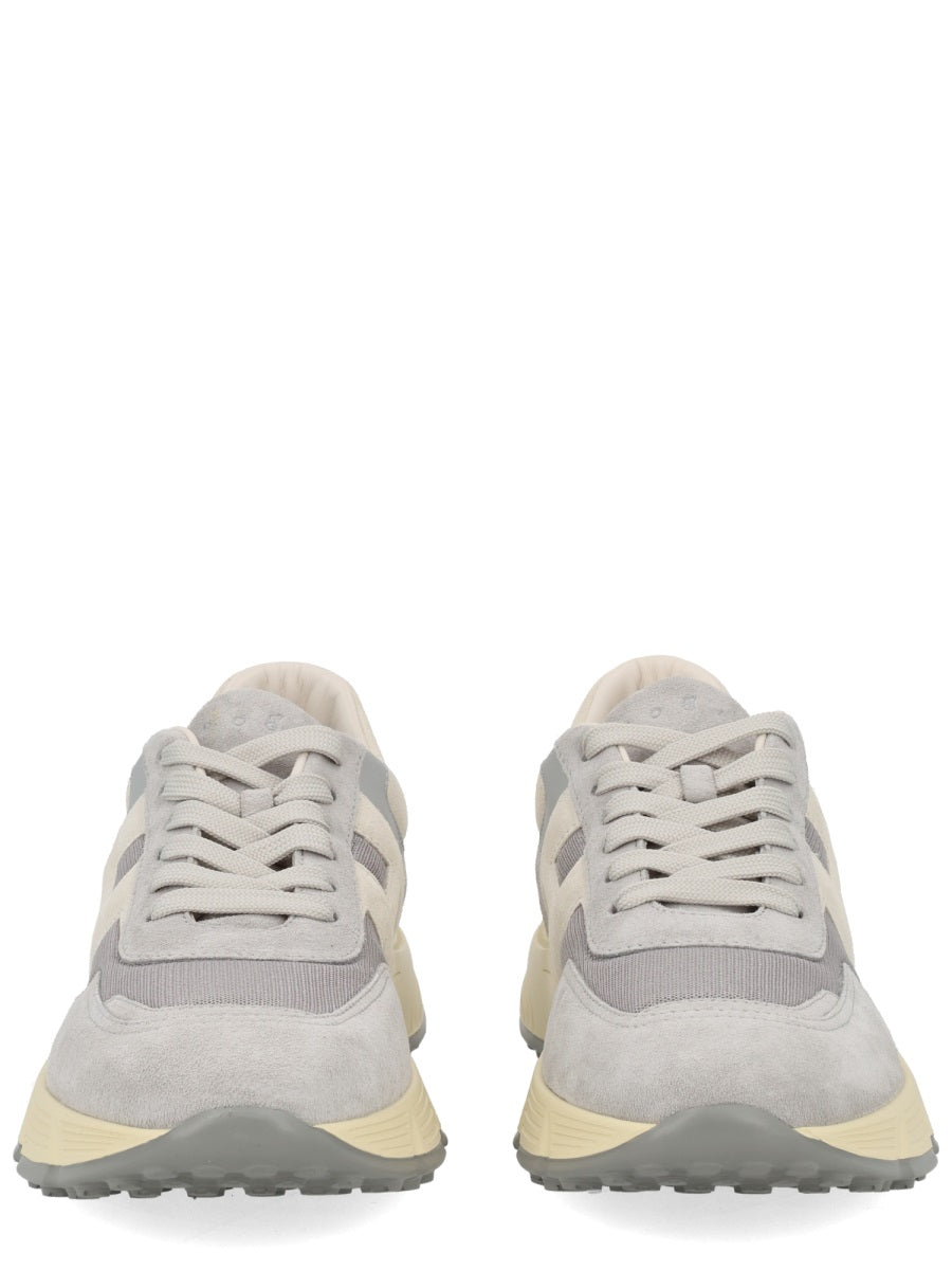 Hyperlight Sneaker Grey Calfskin Trainers