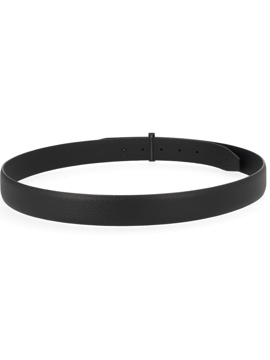 Belt With T Buckle Black