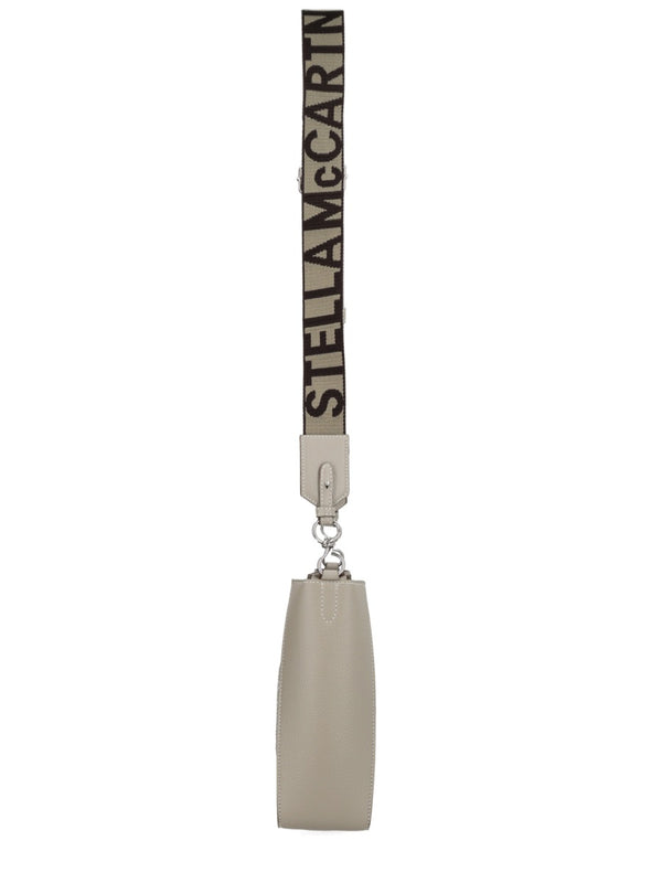Logo Bag Grey Polyamide Shoulder