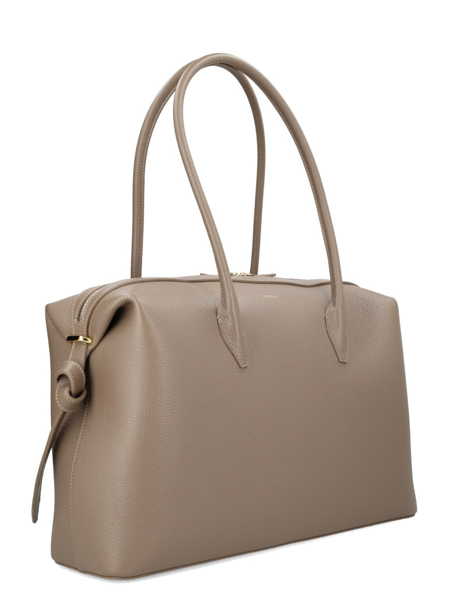 Large Brioche Shoulder Bag Grey