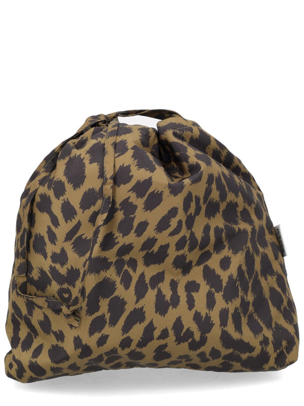 Leopard Print Handbag Animalier Polyester Handbags