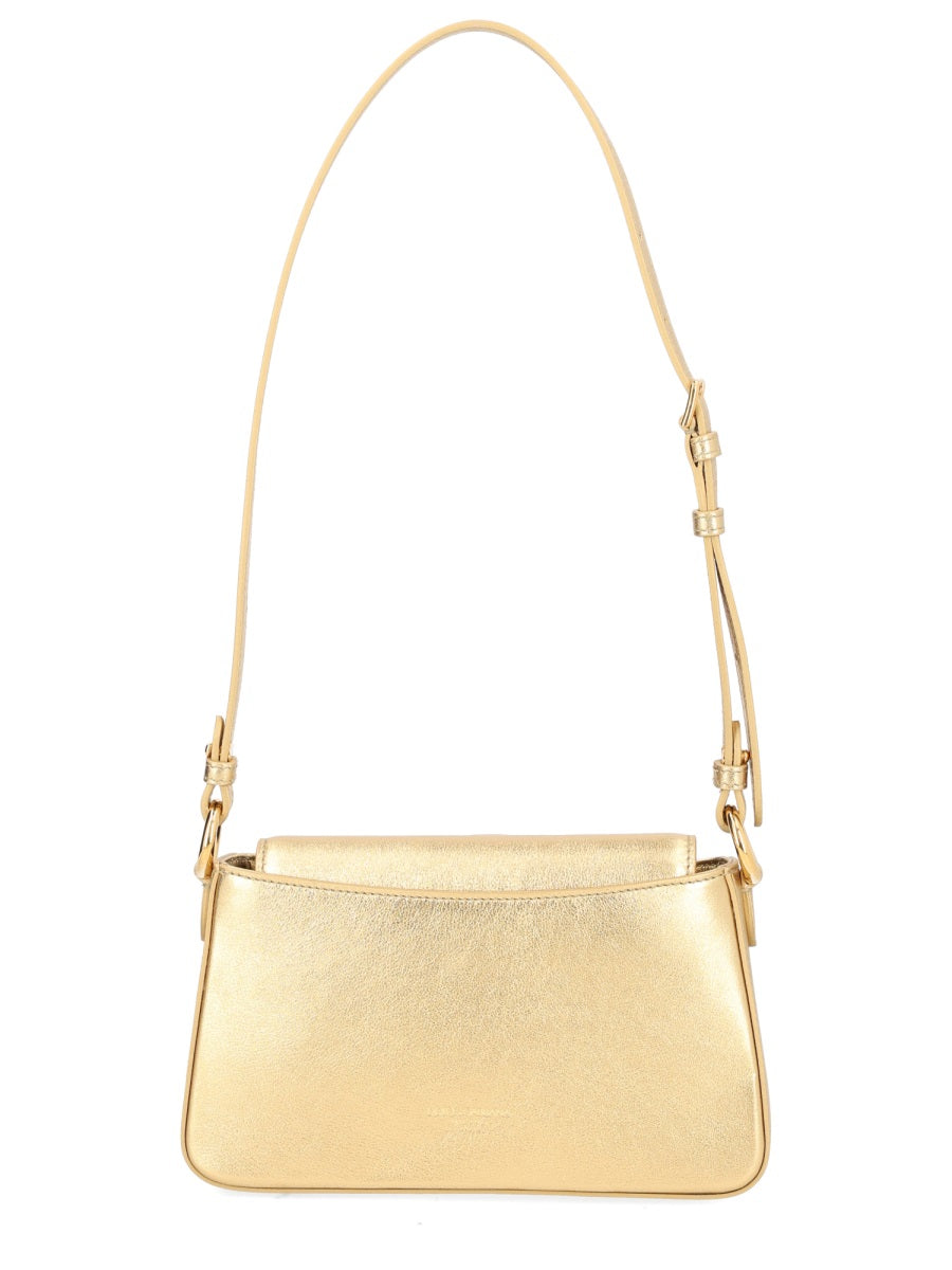 Phone Bag Gold Leather Shoulder