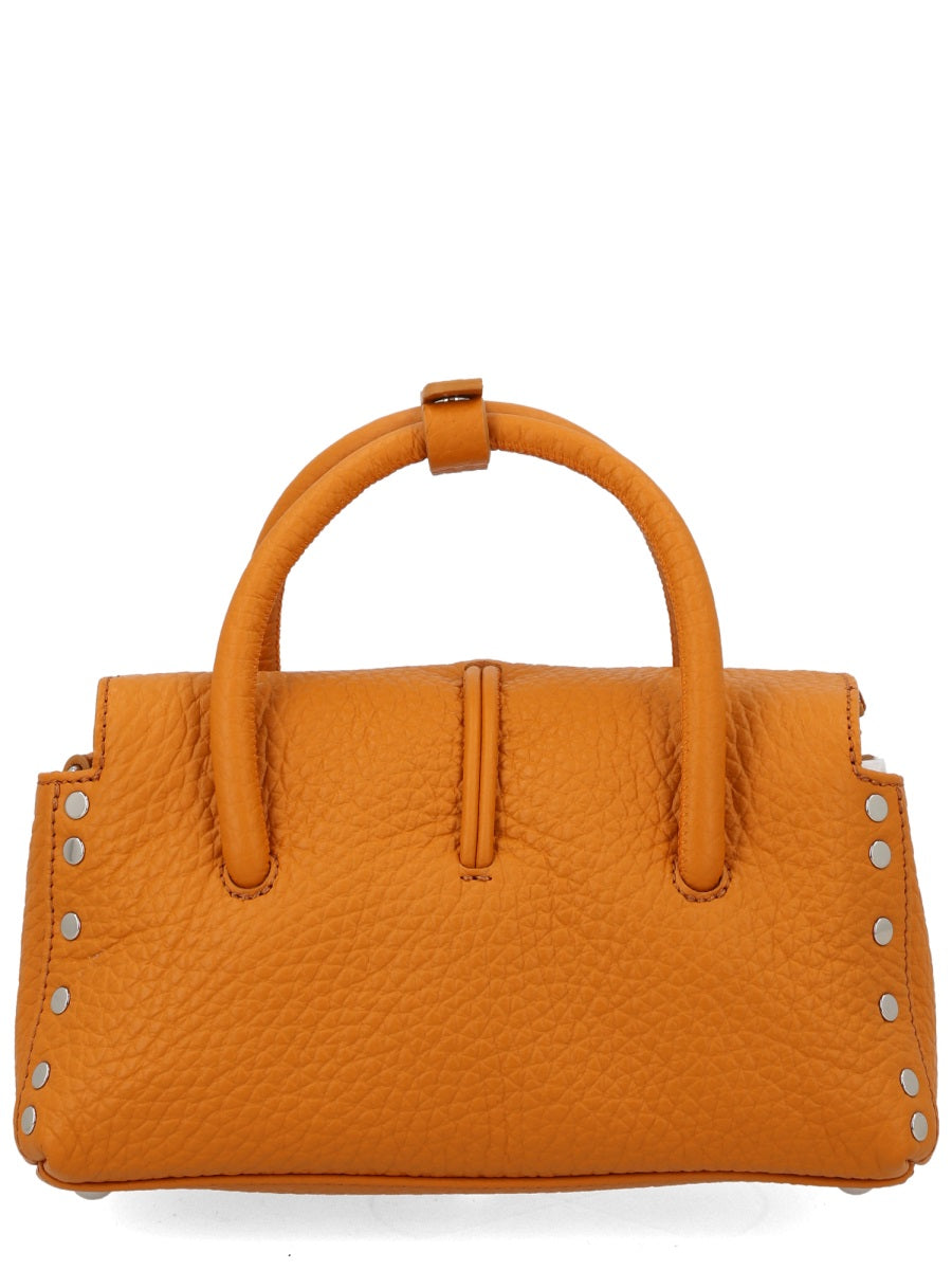 Baby Learned Bag Orange Leather Handbags