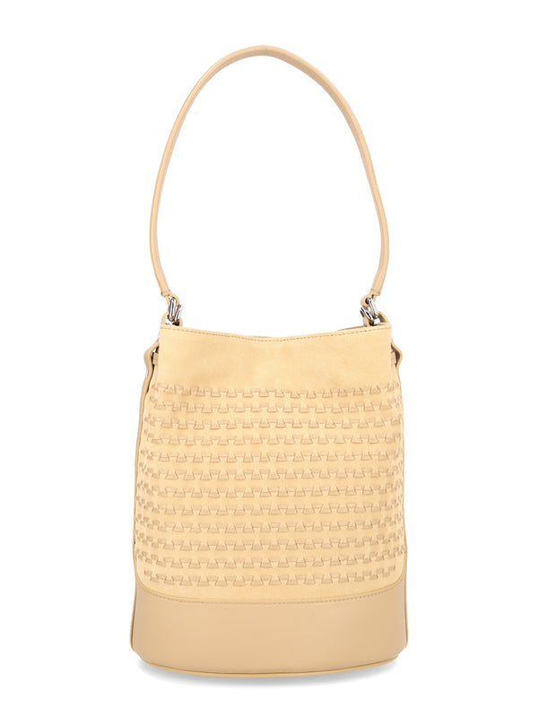 Bag Mondà Small Beige Leather Shoulder