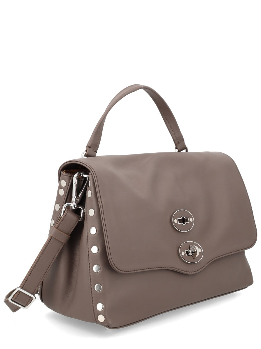 Postina Small Leather Bag Brown Handbags