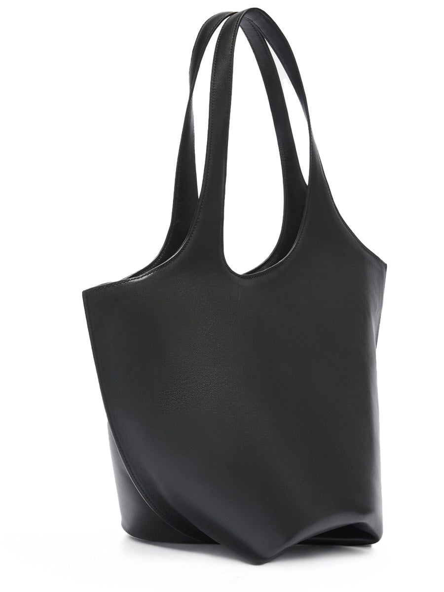 The Scoop Bag Black Calf Leather Shoulder