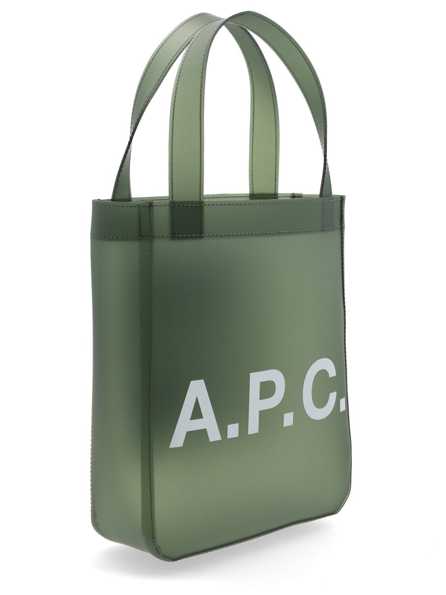 Small Lou Tote Bag Green Thermoplastic Polyurethane Handbags
