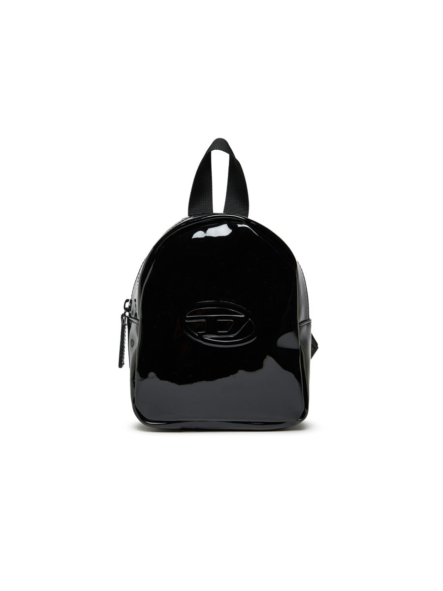 Backpack With Logo Black Polyester Backpacks
