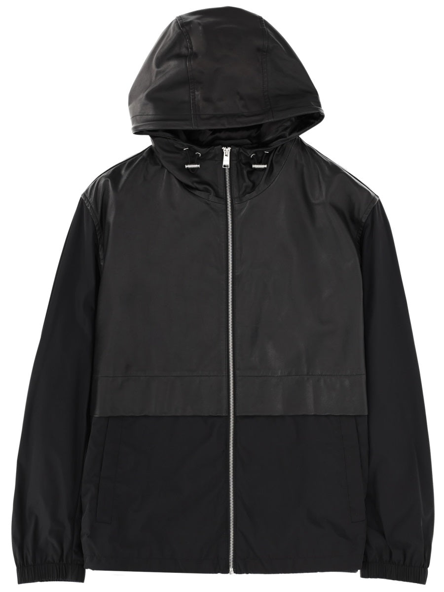 Leather Blend Jacket Black - Polyester
