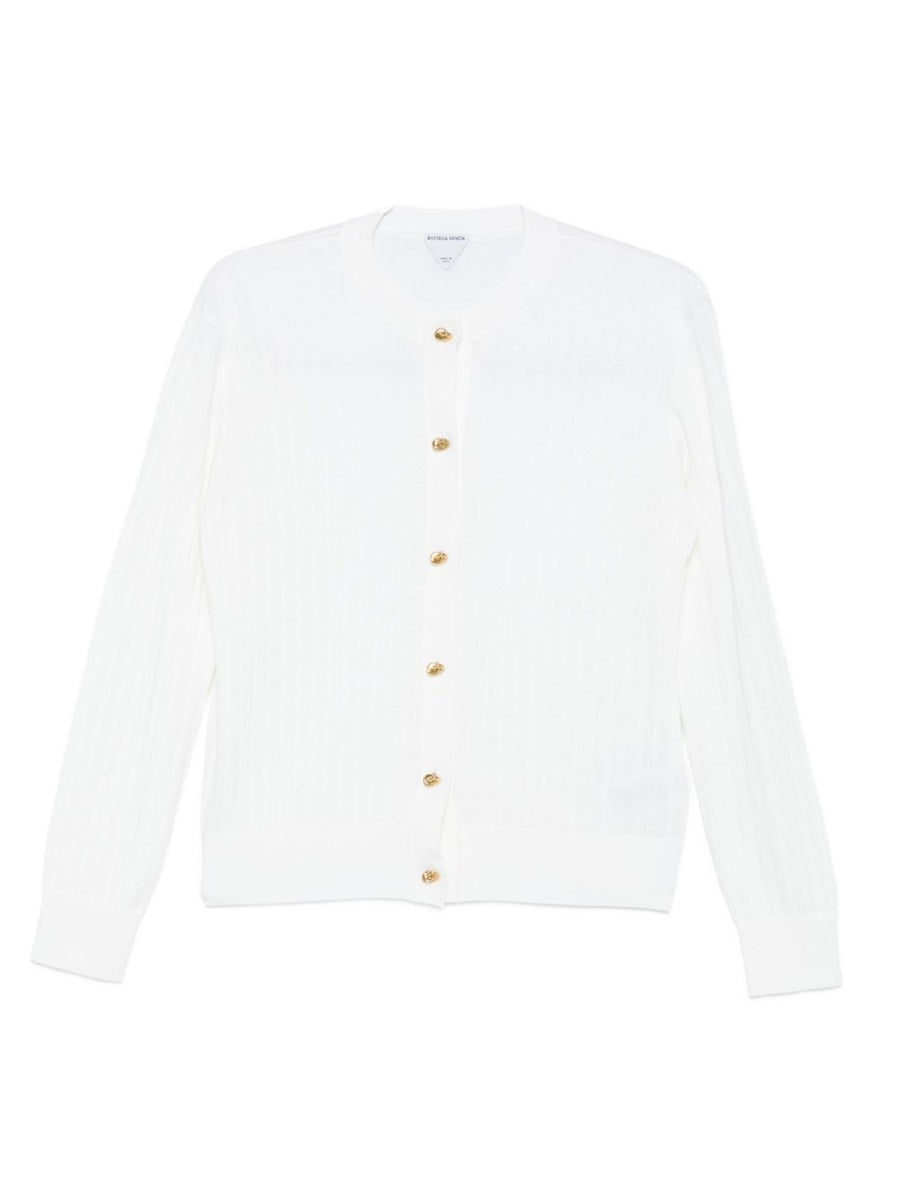 Cardigan White Wool Jumpers