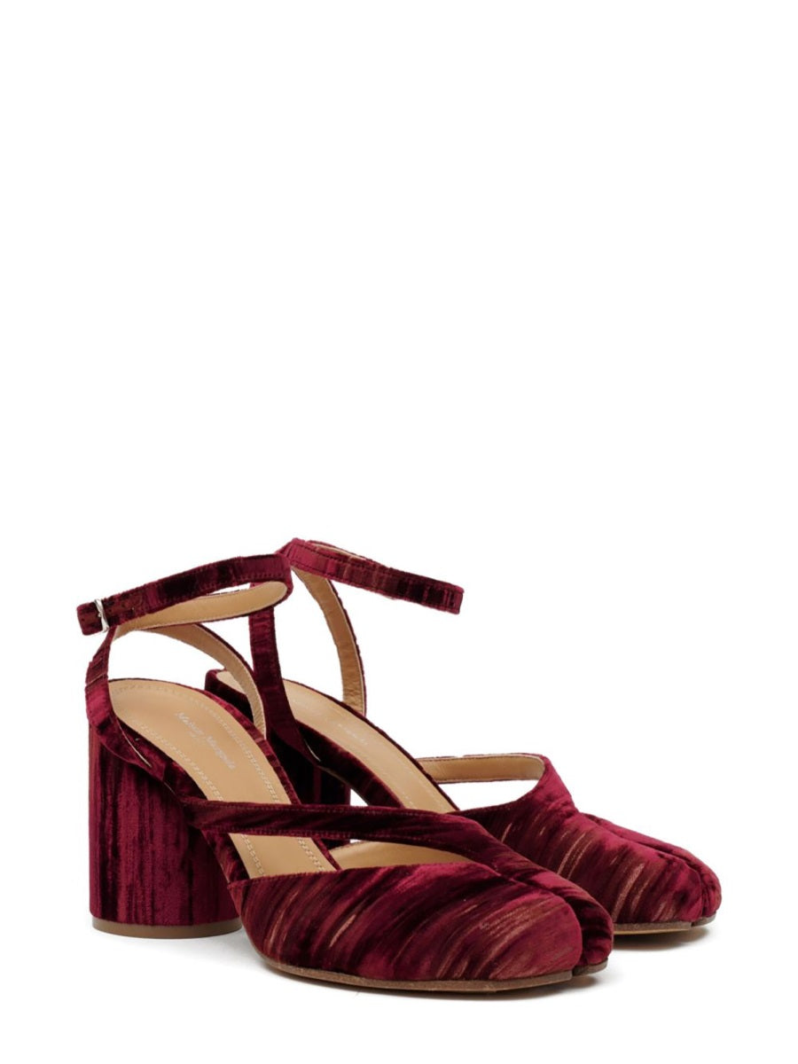 Tabi Chenille Sandal Bordeaux Viscose