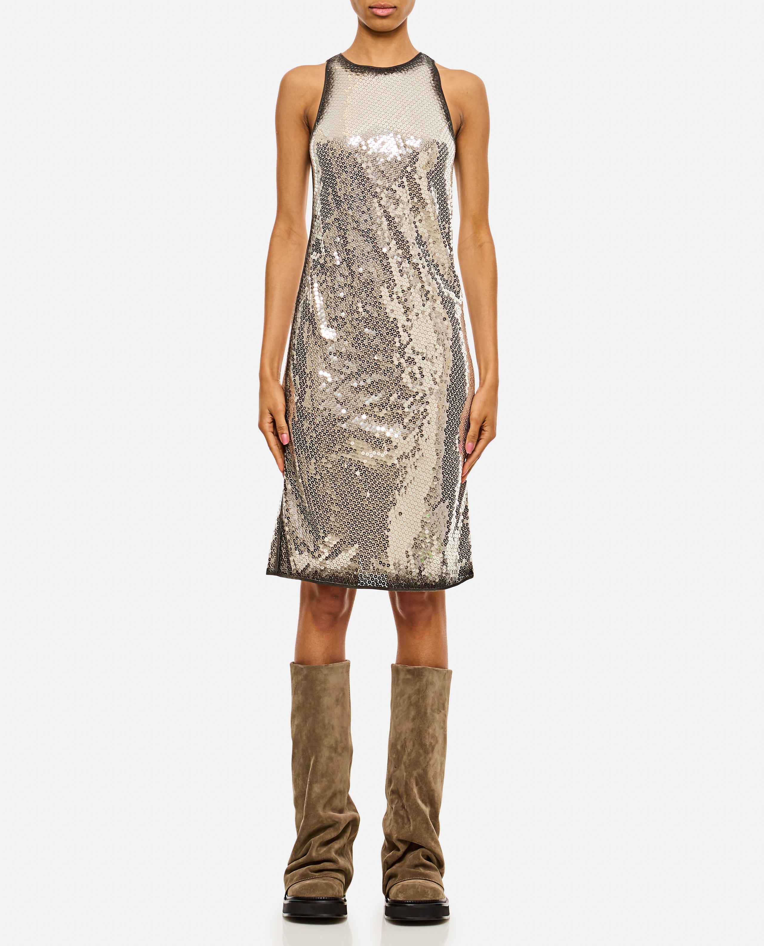 The Attico | Sequins Mini Dress | Silver 42 The Attico | Sequins Mini Dress | Silver 42