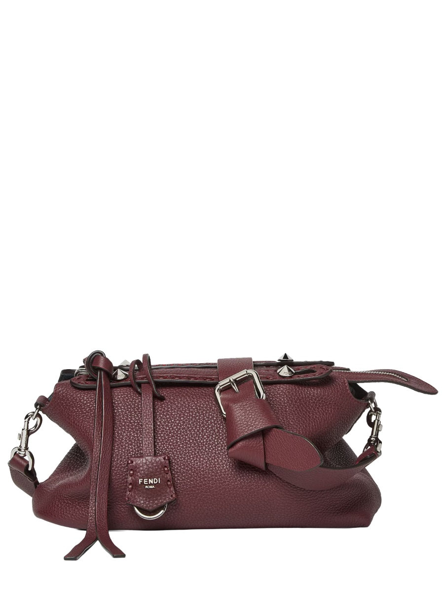 Leather Handbag By The Way Bordeaux Handbags
