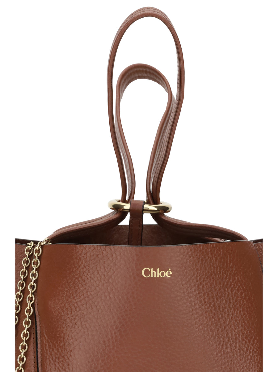 Shoulder Bag Spin Blushy Brown Calf Leather