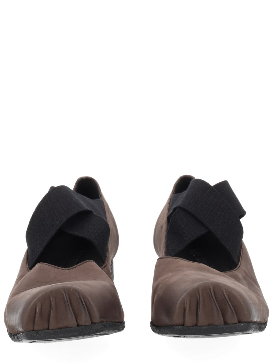 Ballerinas Brown Leather Calf Shoe