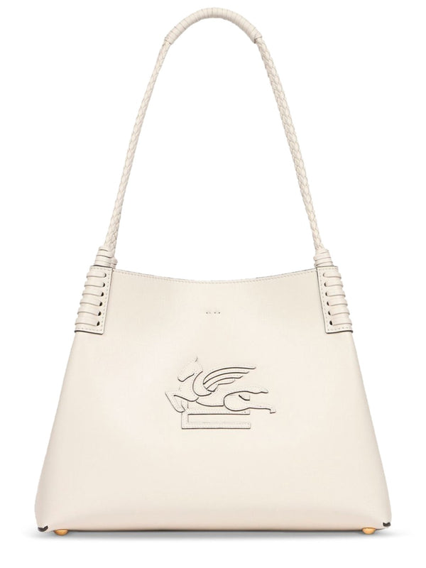 Shoulder Bag Libra Medium White Leather