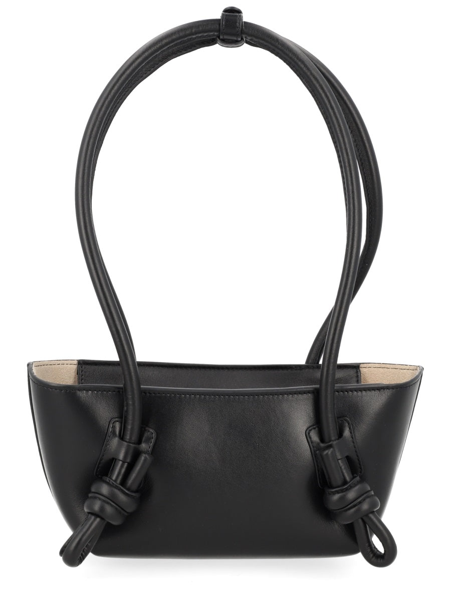 Mini Bag Fleca Black Leather Shoulder