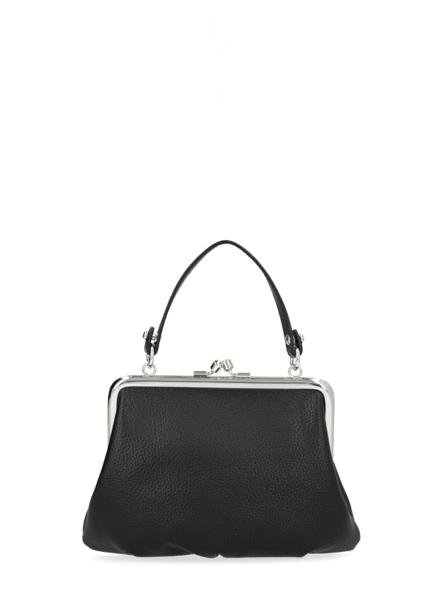 Bag Granny Frame Black Polyurethane Handbags
