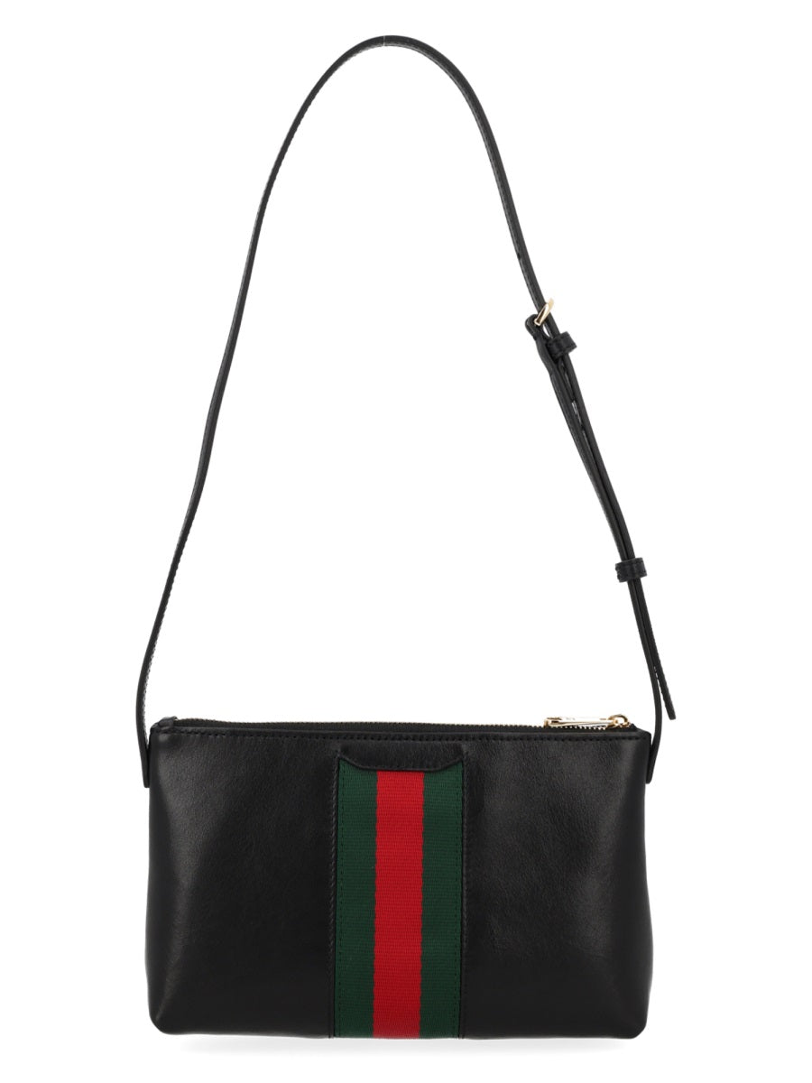 Mini Bag Horsebit Web Leather Black Calf Handbags