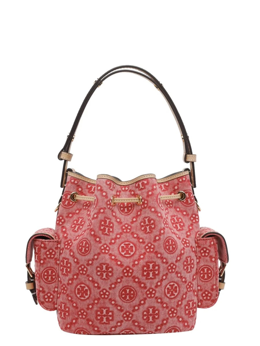 Bag T-Monogram Red Cotton Handbags
