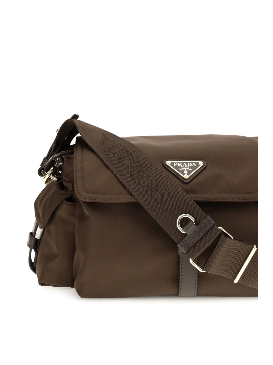 Shoulder Bag Pattina Burnt Recycled Polyamide