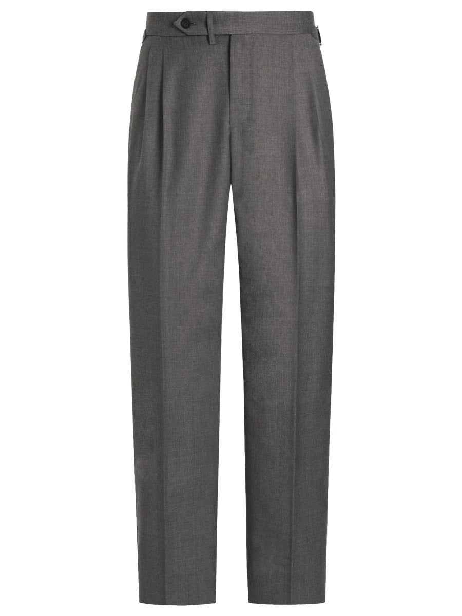 Trousers Wool Canvas Grey