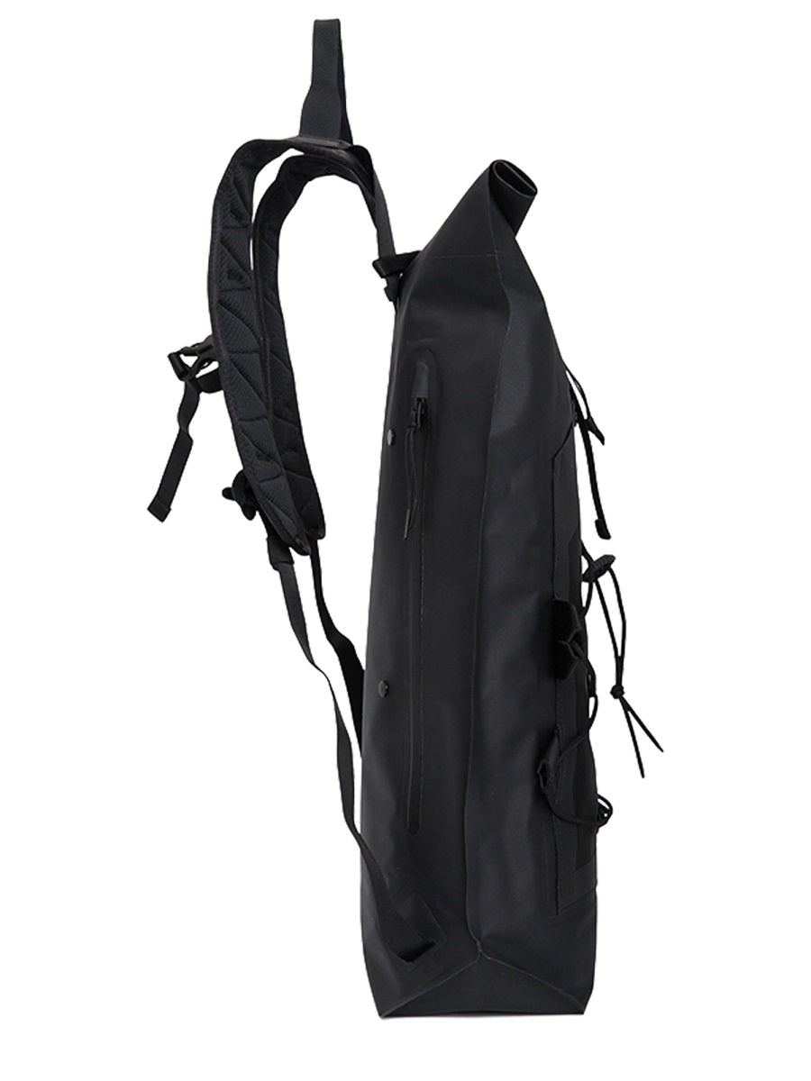 Backpack With Logo Black Polyamide Backpacks