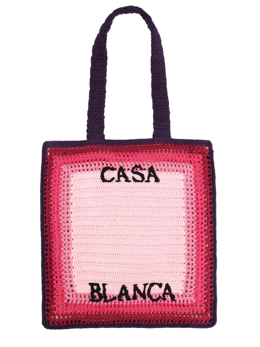Tote Bag Pink Cotton Handbags