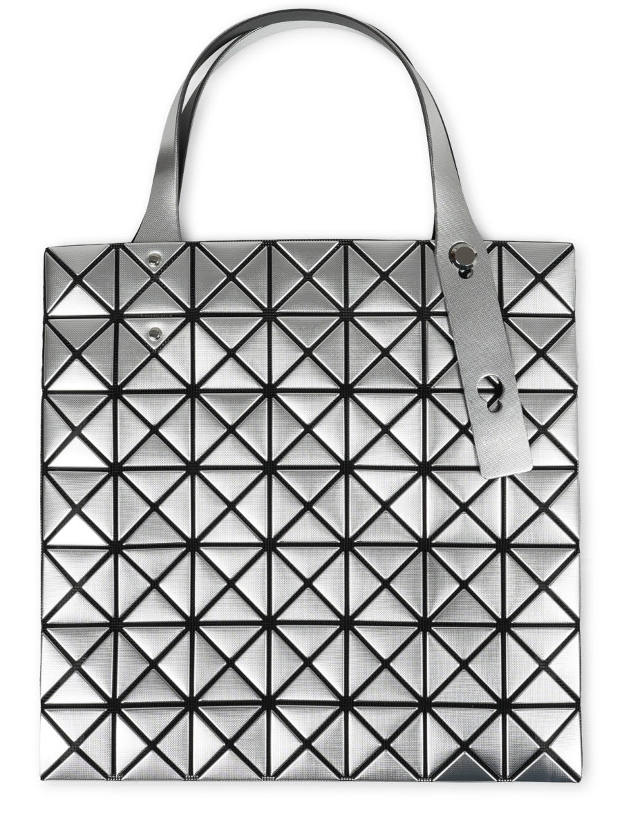 Tote Bag Platinum Silver Polyester Shoulder