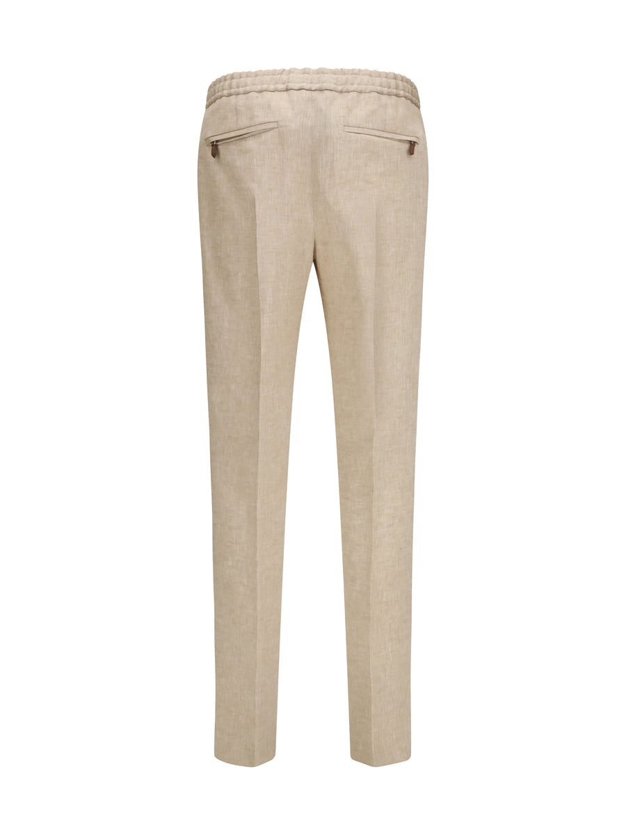 Linen Pants Warm Beige Trousers