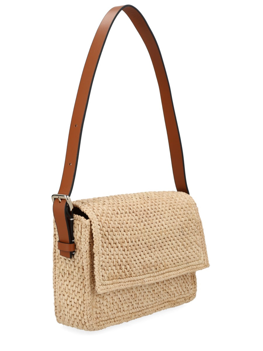 Shoulder Bag Paloma Natural Raffia Beige