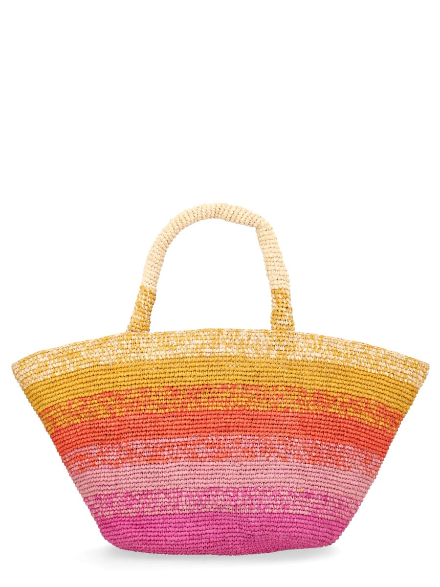 Shoulder Bag Panier Raffia Multicolour Natural