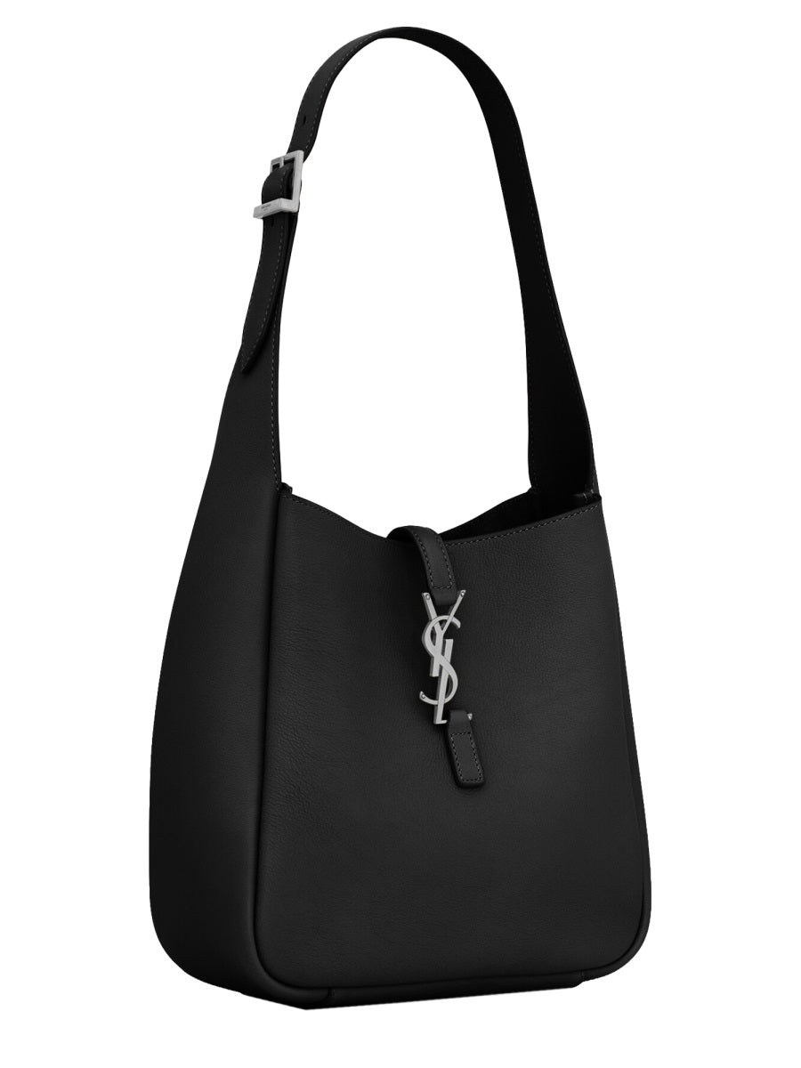 Shoulder Bag Le 5 À 7 Black Calf Leather