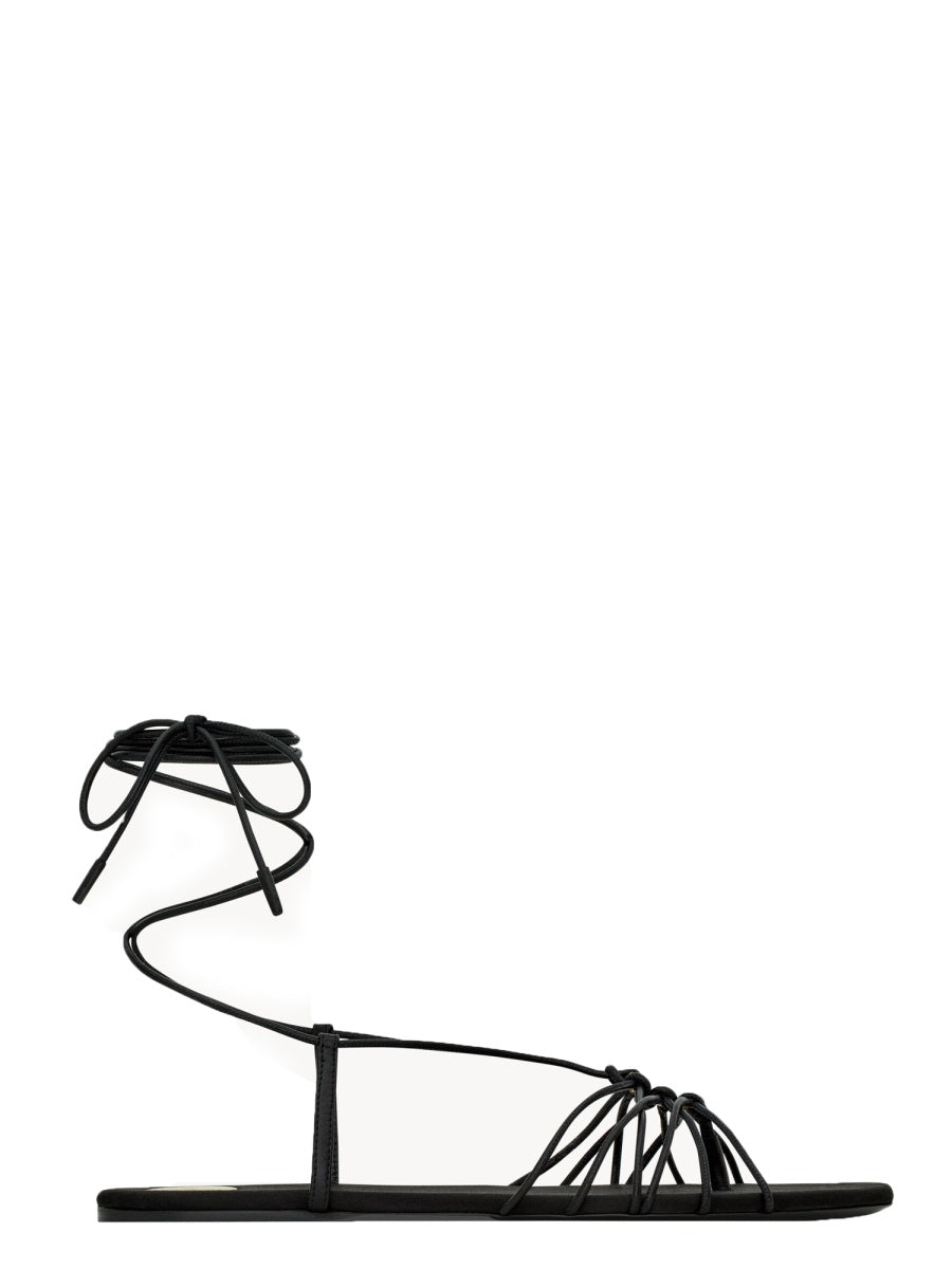 Sandals Babylone Black Viscose Silk