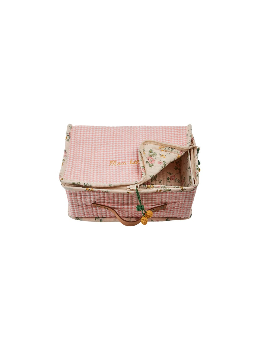 Handbag Valisette Pink Organic Cotton Handbags