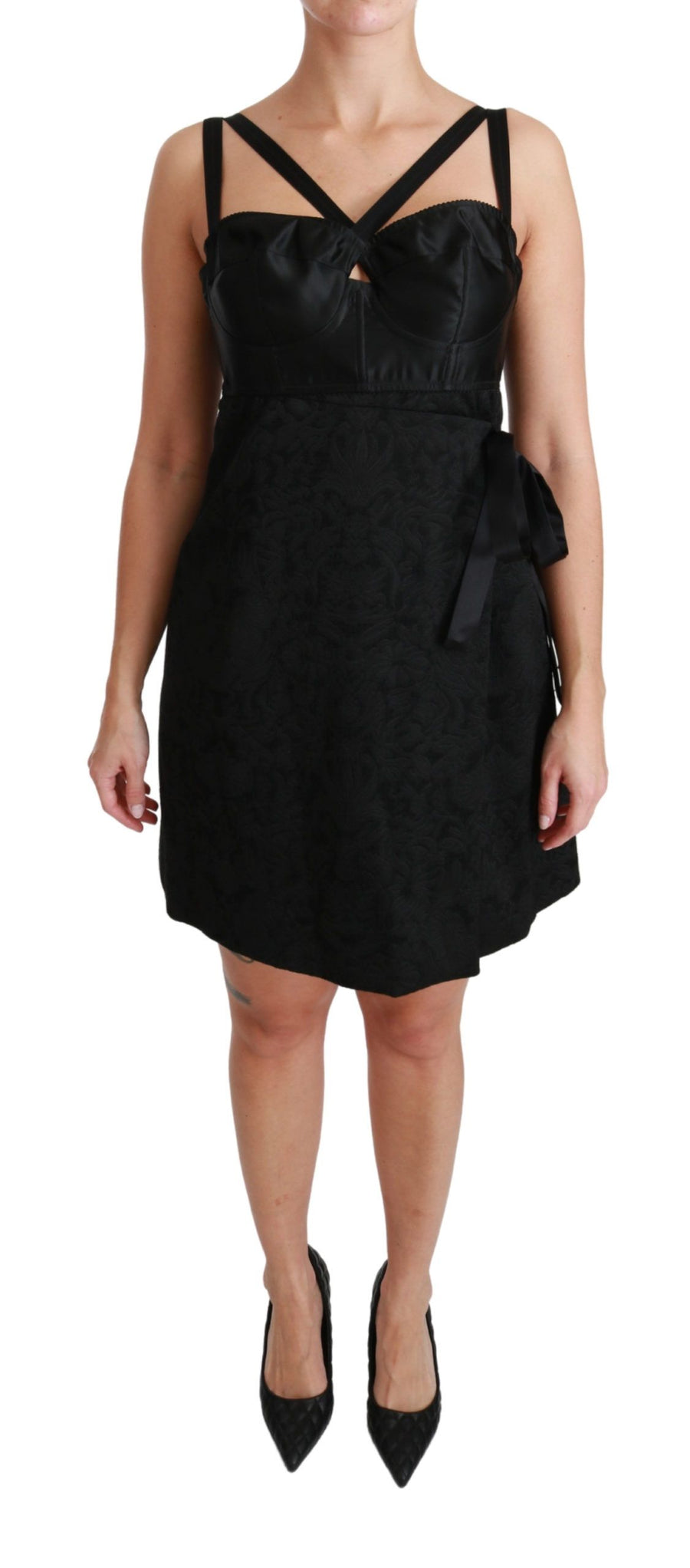 Dolce & Gabbana 39% Polyester dress in black