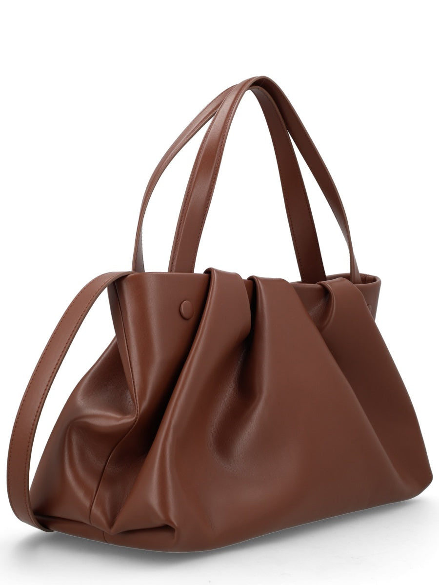 Shoulder Bag Athena Brown Recycled Polyester