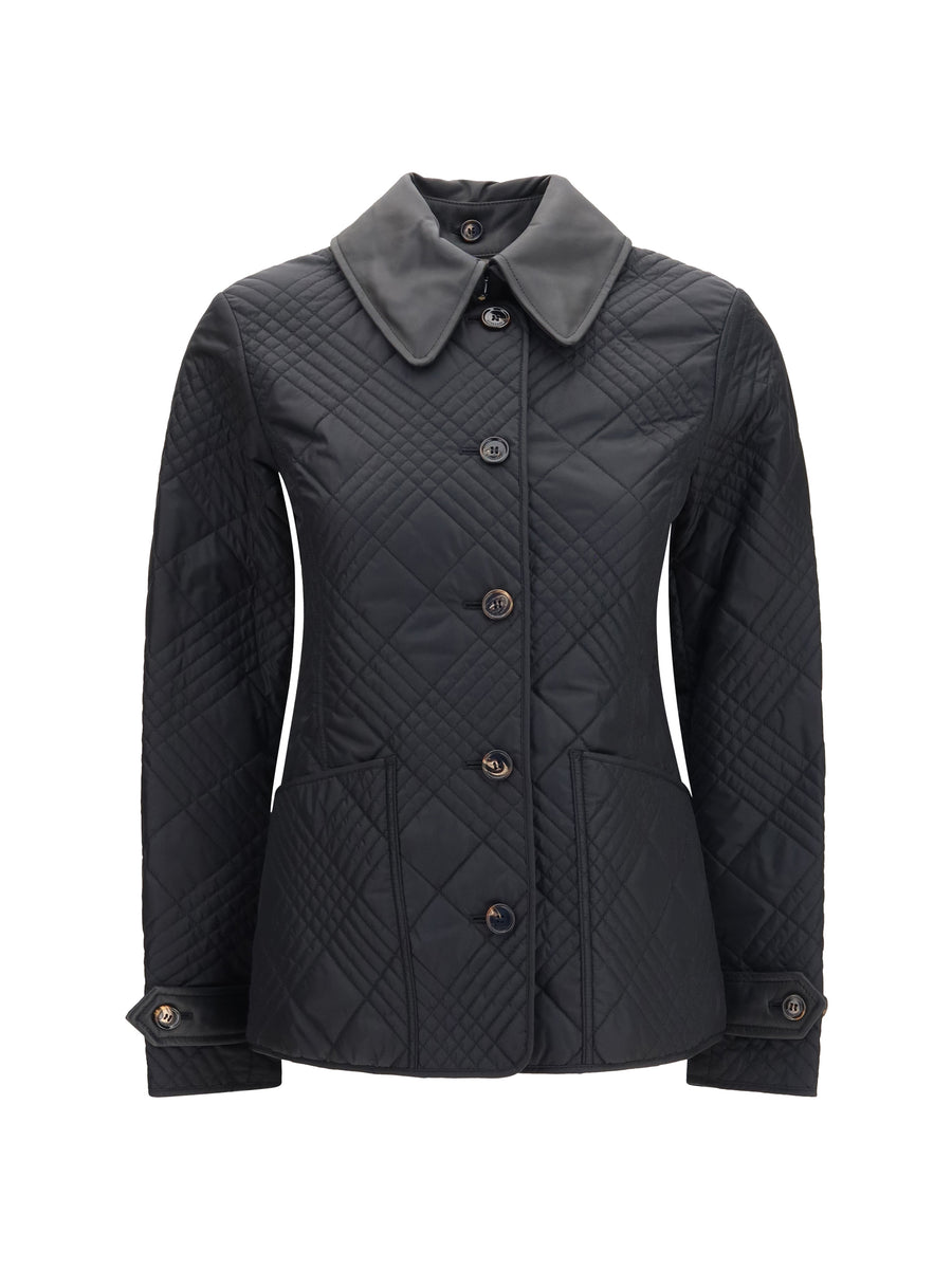 Fernleigh Quilted Nylon Jacket Black Polyamide